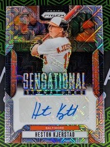 Heston Kjerstad 2025 Panini Prizm Sensational Signatures Auto Mojo Prizm 12/25 - Picture 1 of 2