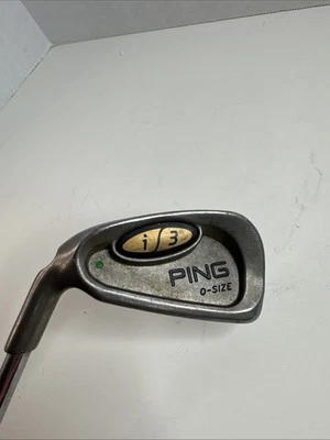 LH PING I3 O-SIZE 4 IRON STIFF FLEX JZ STEEL GREEN DOT LEFT HANDED - Image 1 of 4
