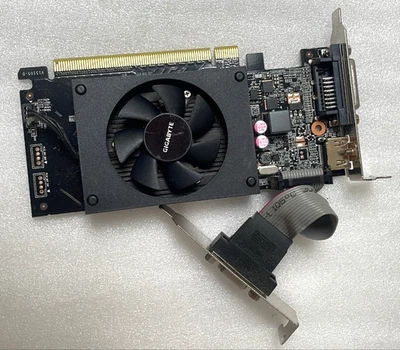 Gigabyte GeForce GT710 1GB DDR3 HDMI VGA DVI GV-N710D3-1GL Video Graphics Card - Image 1 of 4