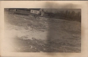 Hochwasser, LANSING, Michigan Echtfoto Postkarte - Bild 1 von 2