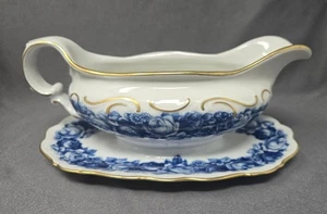 Barco Schumann Gravy con placa base adjunta - reliquia azul - Imagen 1 de 5