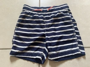 Gap Kids Swim Trunks Boys Size S (6-7) Navy/White Nautical Striped Mesh Lined - Picture 1 of 4