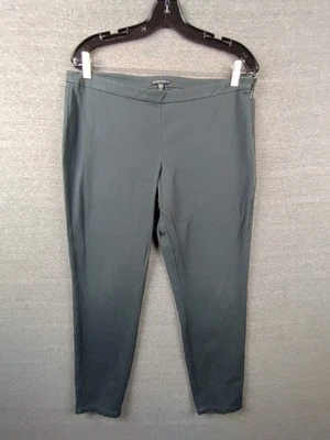 Eileen Fisher Womens Pants 12 Gray Green Ankle Pull On Career Capsule Stretch - Image 1 of 4