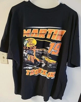 Martin Truex Jr. #19 NASCAR Para hombres Bajo 2 Caras Pro Shop Camiseta Negra 2XL Foto 1 de 4