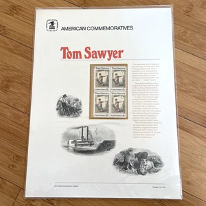 American Commemoratives - Tom Sawyer 7204 - USPS Stamp Bank Note Oct. 13, 1972 - Picture 1 of 3