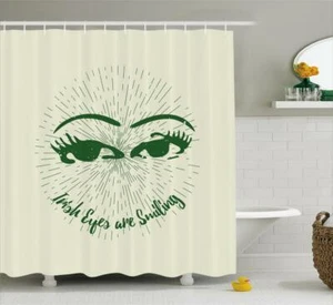 Funny Shower Curtain Fabric Bathroom Decor Set with Hooks 4 Sizes Available - Picture 1 of 41