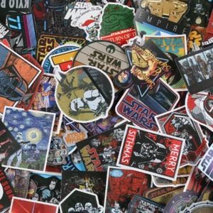 100 Stück StarWars Aufkleber Laptop Snowboard Fahrrad Decal Wasserdicht Ästhetisch... - Bild 1 von 6