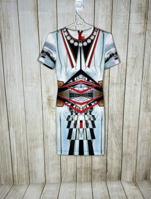 Vestido corto Clover Canyon otoño 2013 ceñido al cuerpo talla pequeña estampado gráfico Foto 1 de 4