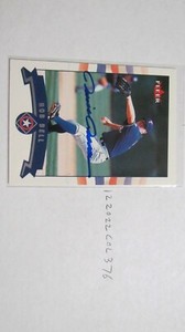 2002 Fleer Rob Bell signed Baseball Card