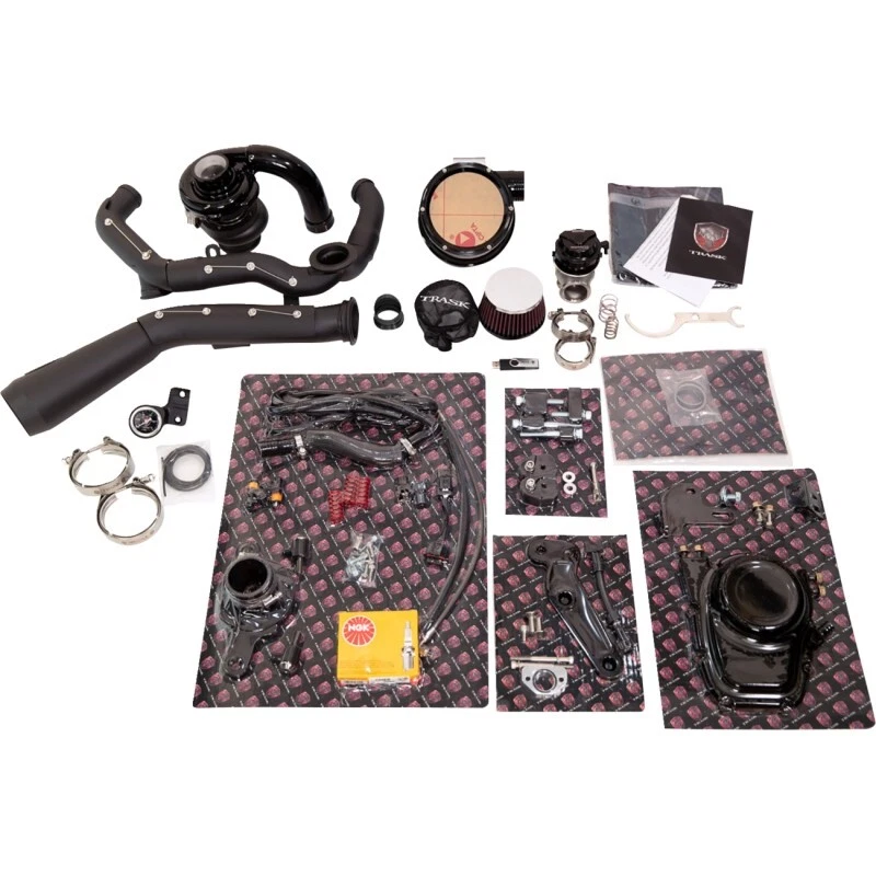 Trask Performance - TM-7600-BK - Tornado Turbo Performance Kit, Black with Black Exhaust