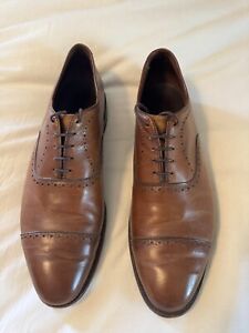 Allen Edmonds Hale Leather Cap Toe Oxford Shoes - Men's Size 14 E- Walnut Brown