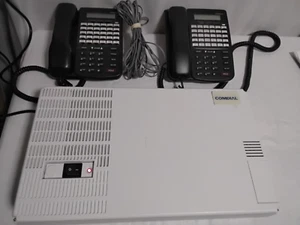 Comdial DX-80 DX80 Switch System + 2 Phones 7260-00+ Manuals Works - Picture 1 of 8