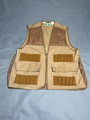 Vintage Game Winner Vest Mens Medium Hunting Duck Quail Bird Shells Back Pouch - Image 1 of 4