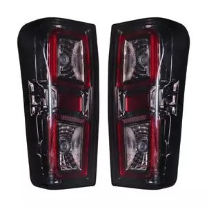 FIT Isuzu D-Max 2012-2018 Smoke Lens LED Pair Tail Lamp Rear Light 2020 Style - Picture 1 of 12