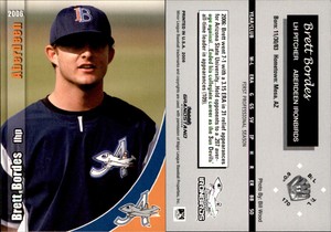 Brett Bordes 2006 Grandstand Aberdeen Ironbirds #6 Card *AutographDen*