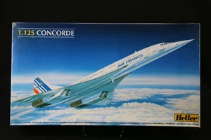 YR011e HELLER 1/125 maquette avion 80445 Concorde année 1986 - Picture 1 of 6