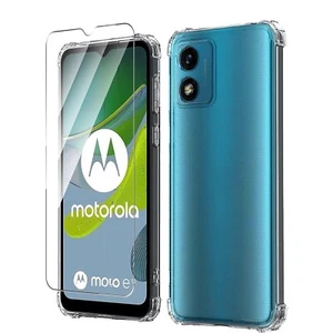 For MOTOROLA MOTO E13 CASE + TEMPERED GLASS SCREEN PROTECTOR SHOCKPROOF 9H COVER - Picture 1 of 12