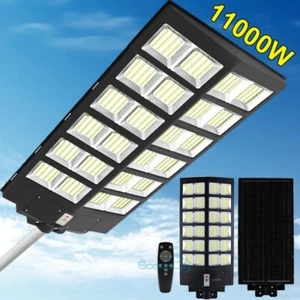 Commercial 1000000LM LED Outdoor Dusk to Dawn Solar Street Lights Road Area Lamp - Picture 1 of 116