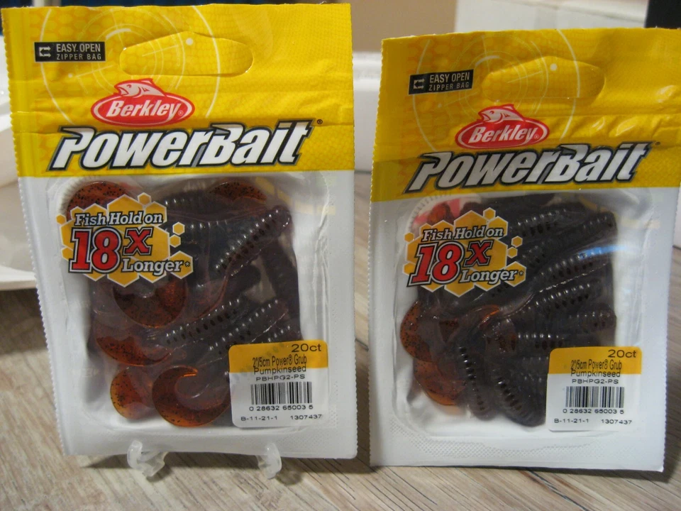 Berkley Pbhpg2-ps PowerBait Power Grubs 2" 20pk Pumpkinseed