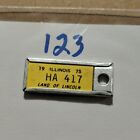 1975 Illinois HA 417 DAV Mini License Plate Key Chain Tag Disabled Am Vet (123)