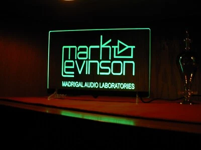 LETRERO LED ACRÍLICO GRABADO AUDIO MARK LEVINSON Foto 1 de 4