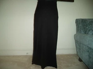 (C67) Vintage Charlotte Halton Black Maxi Skirt. Size UK L - UK XL - Picture 1 of 4