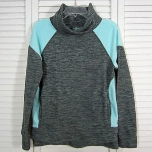 SO Perfect Sweatshirt Girls Gray Seafoam Fleece Pullover Sweater Sz 12 - Picture 1 of 5