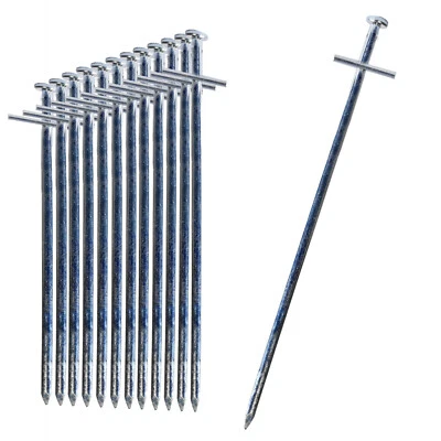 Felsboden Zelt-Hering Stahl Zeltpflog Zeltnagel Erdnagel Ø 6mmx23cm 373