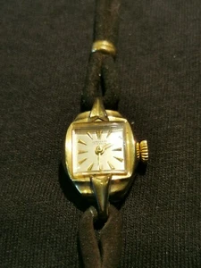Montre watch mécanique vintage femme Junghans art deco plaqué or cal. 73 - Imagen 1 de 9