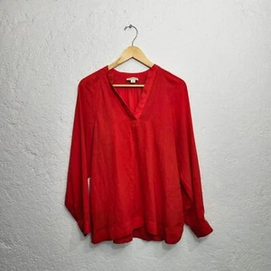 Blusa Whistles Roja Cuello Dividido Manga Larga Talla 8 - Imagen 1 de 4