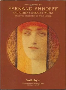 SOTHEBY’S FERNAND KHNOPFF SYMBOLIST ART Uecker Coll  Fidus Mucha Rops Catalog 80 - Imagen 1 de 4