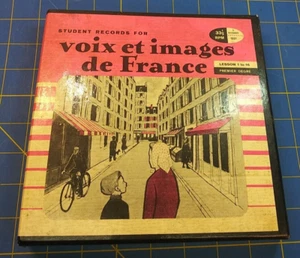 Voix et Images de France Student Records Lesson 1 to 16 Album Vinyl 33 1/3 7" - Picture 1 of 6