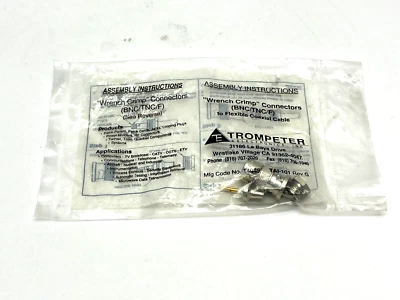 Trompeter 14949 Wrench Crimp Connector BNC to TNC Female - Image 1 of 4