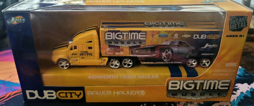Литые модели самосвалов Jada 1:64 Kenworth T2000 Bigtime Muscle Baller Haulers Dub City 1:64  - Изображение 1 из 4