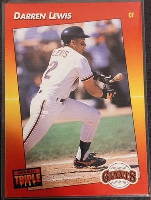 1992 Donruss Triple Play - Darren Lewis #111 - Image 1 of 2