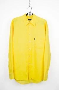 Camisa Ermenegildo Zegna Yachting Amarilla 100% Seda - Talla M - Imagen 1 de 11