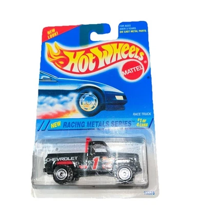 Hot Wheels Racing Metals Series Race Truck Bywayman chrome Windshield Banner - Image 1 of 2