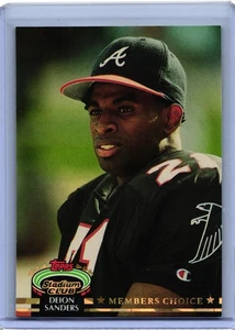 Stadium Club Members Choice #606 1992 Deion Sanders Atlanta Falcons - Imagen 1 de 2