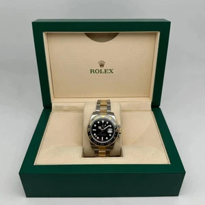 Montre pour homme Rolex GMT-Master II 116713LN acier doré cadran noir lunette céramique - Photo 1 sur 9
