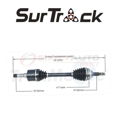 SurTrack CV Axle Shaft for 1994-2001 Saturn SW2 1.9L L4 - Constant Velocity ra — 第 1/4 张图片