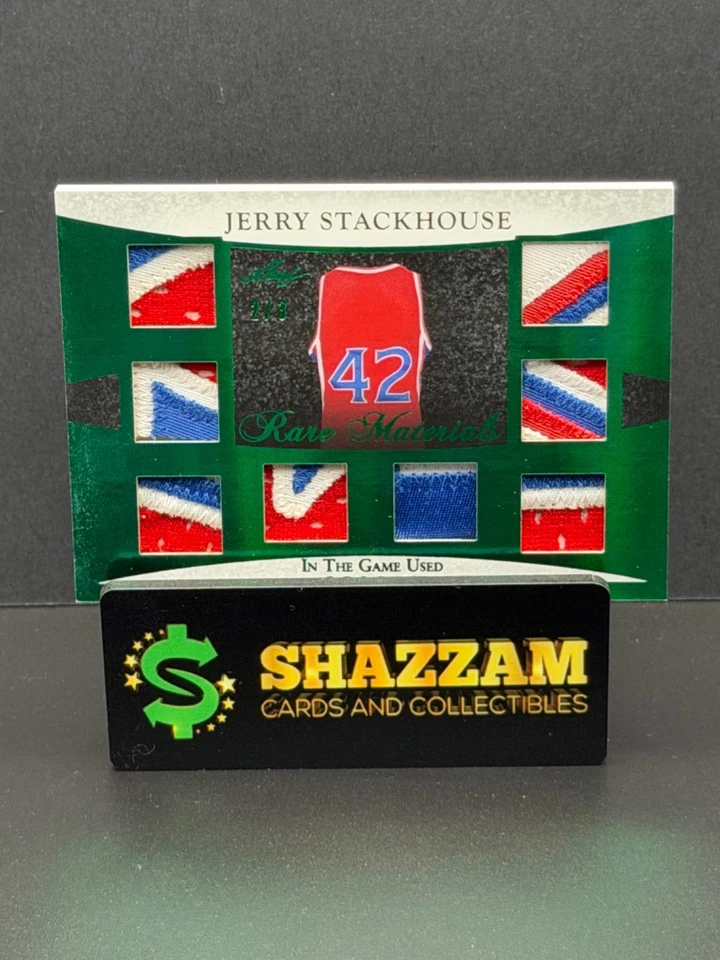 2024 Leaf ITGU JERRY STACKHOUSE 游戏使用 76ers 补丁 #/3 eBay 1/1 MEM RM-12 — 第 1/4 张图片