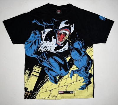 Camiseta HUF x Marvel Comics Venom AOP Symbiote Y2K Streetwear | M Foto 1 de 4