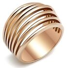Rose Gold Band Ring Womens Highly Polished Smooth 14Kt Raised