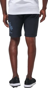 Pantaloncini da golf Travis Mathew In Boneyard taglia 38 neri 9" elasticizzati Preppy Beach Palm - Foto 1 di 9