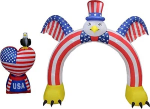 Two Patriotic Party Decorations Bundle, Includes 5 Foot Tall Independence Day - Picture 1 of 6