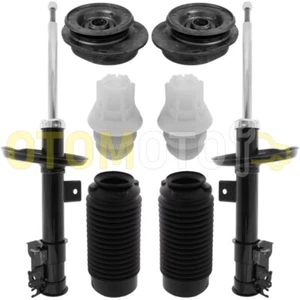 FIAT 500 KIT AMORTISSEURS SUSPENSION GAZ COUPELLES BUTÉE SOUFFLETS ESSIEU AVANT - Imagen 1 de 1