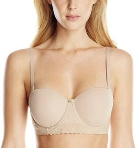 Sujetador NATORI Mujer 34DDD Tostado #774070 Verdaderamente Suave Correa Extraíble Sin Tirantes - Imagen 1 de 10