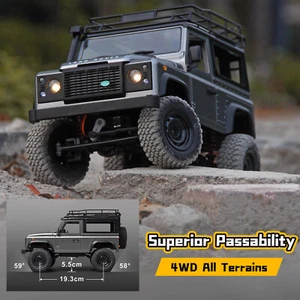 MN-99S RC Car, 1:12 Scale RC Rock Crawler, 4WD Off-Road RC Truck 2.4G RTR - Gray - Picture 1 of 6