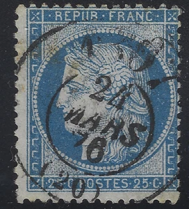 DIV-24-3-2: Cachet des bureaux de Passe 1307 (Dijon) sur n°60C - Imagen 1 de 1