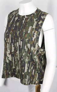 Duck Camp Women's Tank Top Original Bamboo Shirt Woodland Camo WTT2525 L XL - Picture 1 of 3